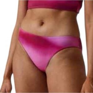 ATHLETA pink clean medium bikini swim bottom size XS NWT